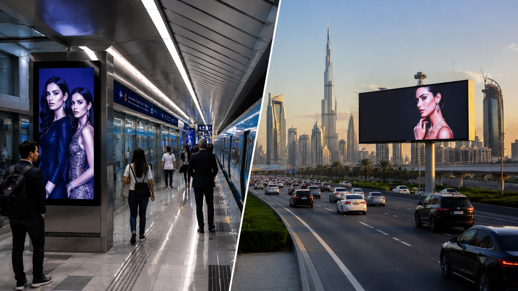 Metro Advertising vs Billboard Advertising Dubai
