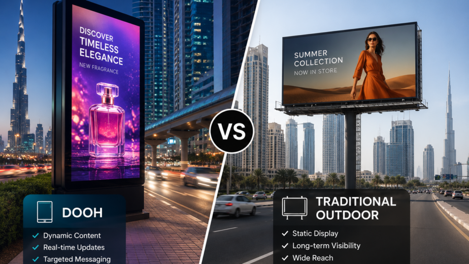 DOOH vs Traditional Outdoor Advertising