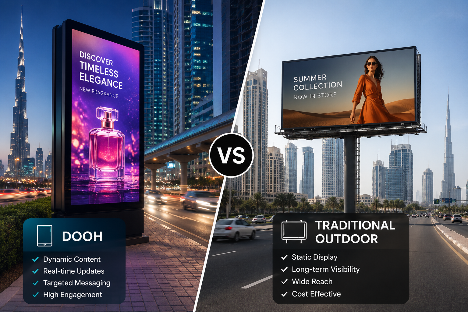 DOOH vs Traditional Outdoor Advertising