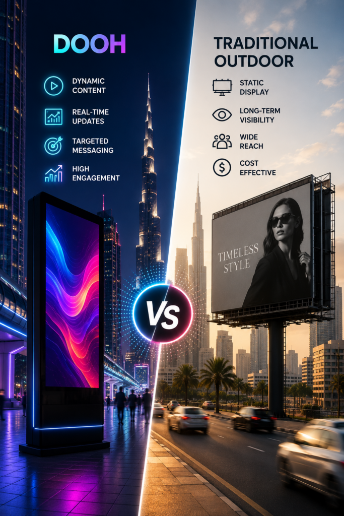 DOOH vs Traditional Outdoor Advertising