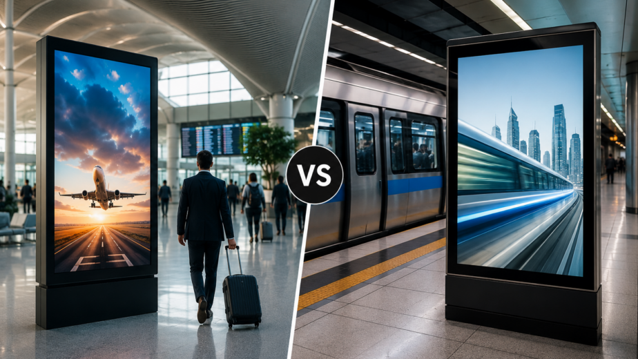 Airport Advertising vs Metro Advertising