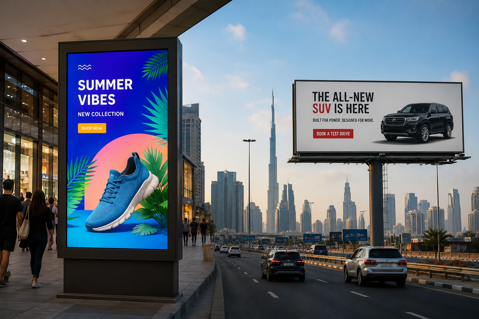 Digital Screens vs Static Billboards
