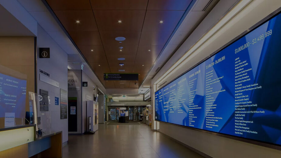 health care screen advertising