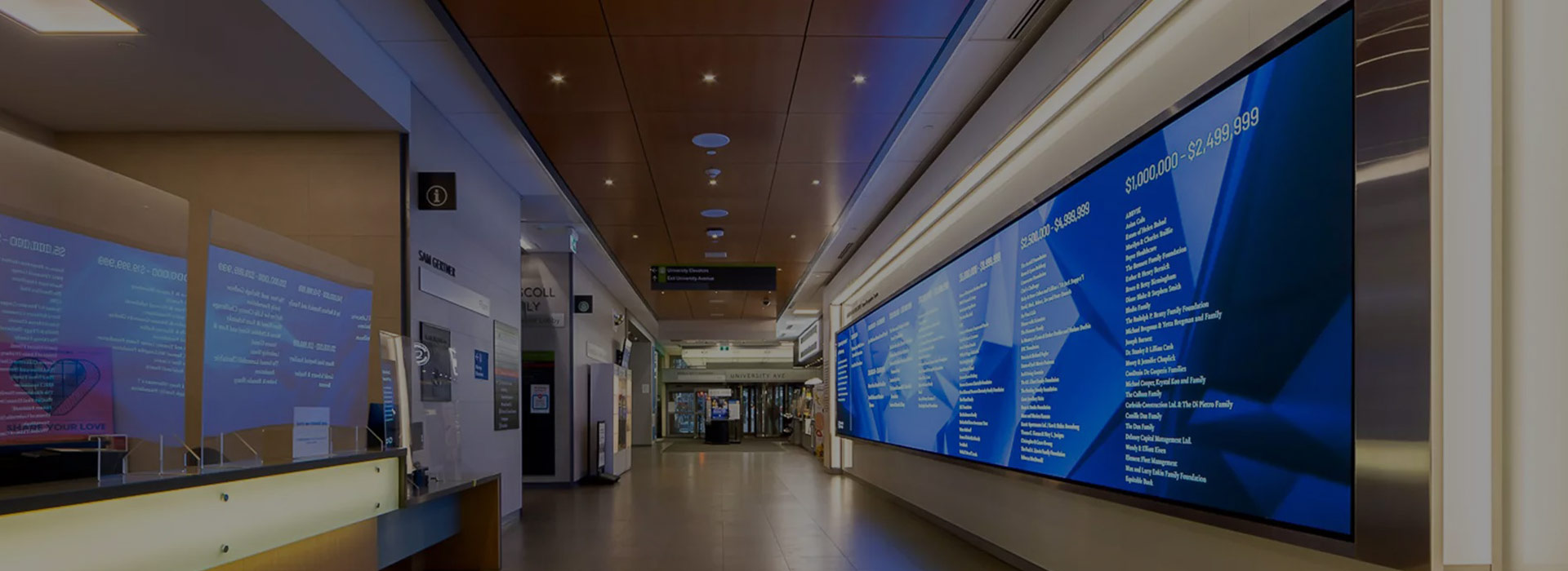 health care screen advertising