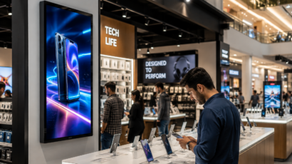 retail screen advertising Dubai purchase decisions